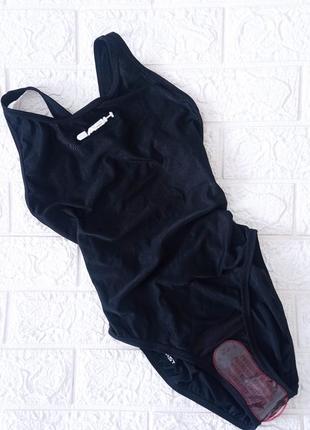 Новый спортивный купальник слитный черный для девочки 10-12 лет3 фото
