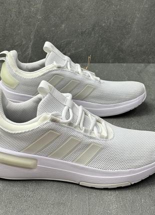 Білі кросівки сітка adidas azul racer tr23 ig7347