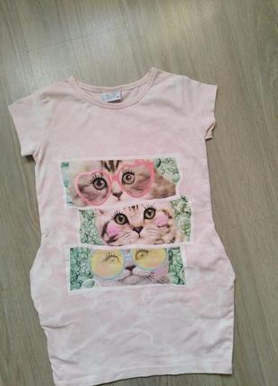 Платье с котиками