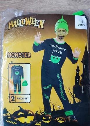 Карнавальный костюм маленького монстрика на хеллоуин монстр размер 1-2 года