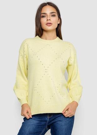 Светр жіночий, колір світло-салатовий, 244r2026-8