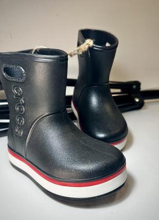 Резинові чоботи сапожки черевики крокси для дівчинки жовті рожеві