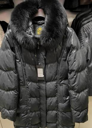 Пуховик,натуральный пух, натуральный мех