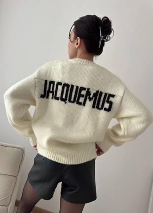 Молочний светр jacquemus 7