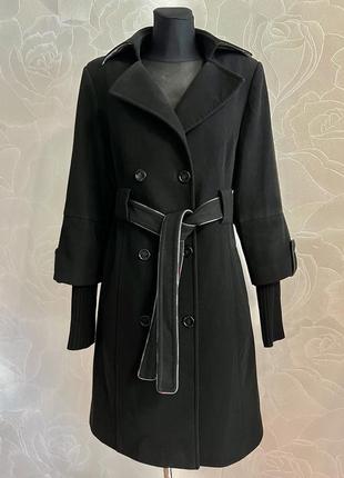 Burberry brit двубортное кашемировое пальто, винтаж.