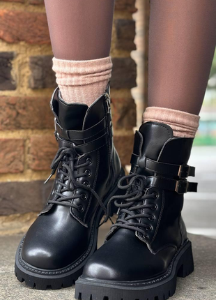 Черевики жіночі зимові чорні єврозима з392
