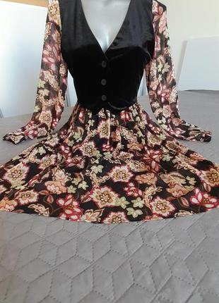 Платье zara с велюровой накидкой ❤️❤️❤️