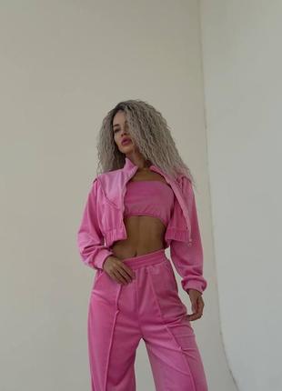 Костюм тройка велюр🌸