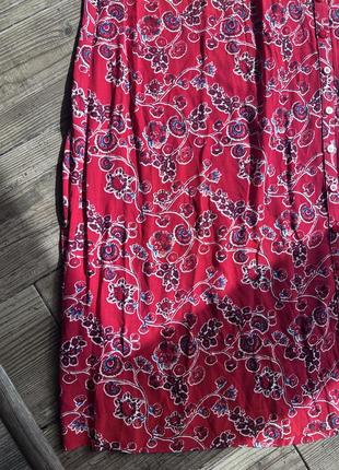 Платье халат в цветочный принт ba&sh robe jazz rouge dress6 фото