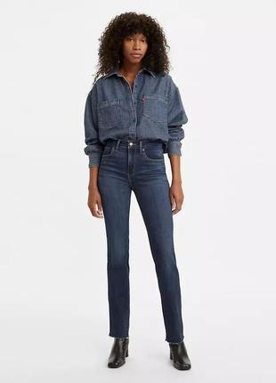 Джинси levi’s 724 high rise slim straight women's jeans, розмір w28 l30