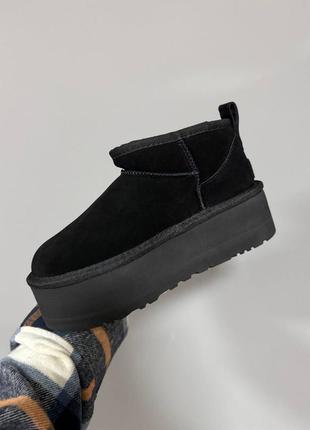Угги Женские угги ugg mini bailey bow x lv black5 фото