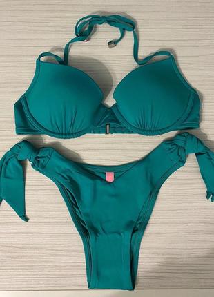 Купальник victoria’s secret swim топ 34b (75b), плавки s. вікторія сікрет