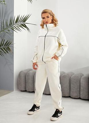 Женский флисовый спортивный костюм