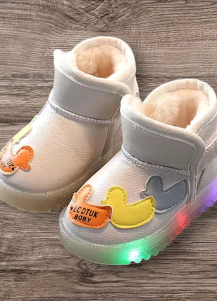 Теплые светящиеся сапоги унисекс