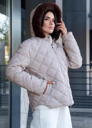 Стеганая куртка осень зима до -15°с