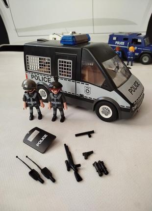 Playmobil 6043 броньований фургон поліції з бузковою — машинка плеймобіл