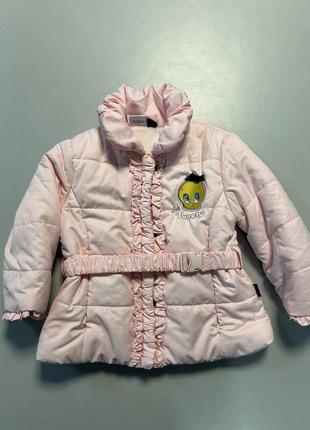 🌸куртка, вітровка на дівчинку 18 місяців із пояском 🌸