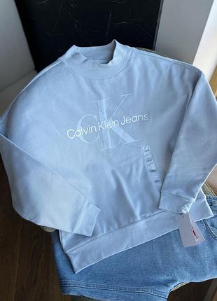 Свитшот голубой calvin klein
