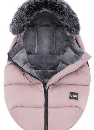 Зимний конверт bair cocon mini soft pink розовый3 фото