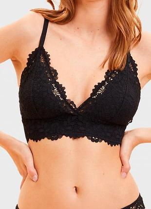 Ажурный топ лифчик бюстгальтер bershka