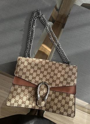 Сумочка гучі крос боді сумка на короткий ремінь