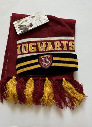 Шапка и шарф   harry potter  hogwarts 8-14 л гарри поттер