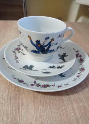 Винтажное фарфоровое трио
