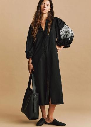 Нова сукня вишиванка h&m плаття вишита сукня льон бавовна вишивка