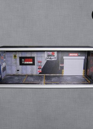 Діорама гараж-парковка 1:64 garage jdm