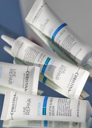 Line repair hydra ha eye & neck serum christina  сироватка з гіалуроновою кислотою для зони очей