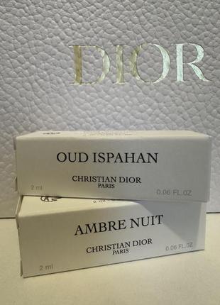 Духи пробники диор christian dior oud ispahan и ambre nuit