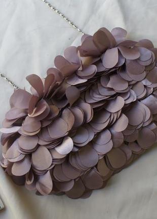 Cумочка клатч вечерняя коктевая сумочка в пудровом оттенке текстильная