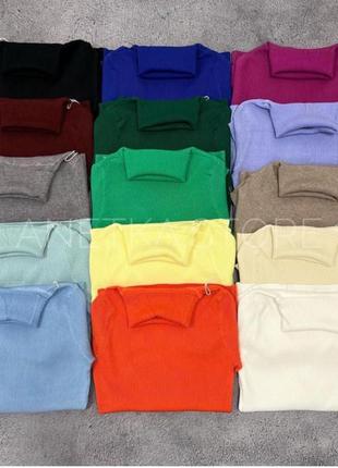 Гольф водолазка в рубчик8 фото