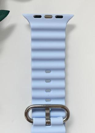 Силіконовий ремінець для smart watch ocean band 42/44/45/49 (блакитний)