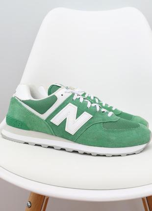Замшевые кроссовки new balance 574 оригинал фактический размер 44.5 (на стопу 28.5 см)