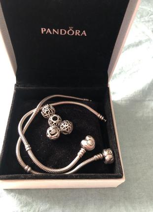 Оригинал pandora 18 см с шармами