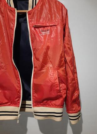 Куртка бомбер jack & jones м, bomber jacket,двусторонняя куртка ветровка2 фото