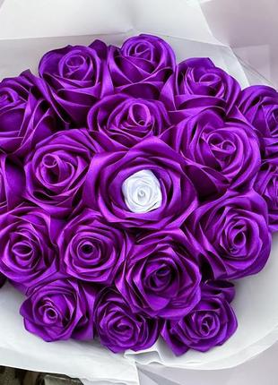 Атласные розы 🌹19шт-🔥800🔥и 35шт-🔥1400🔥