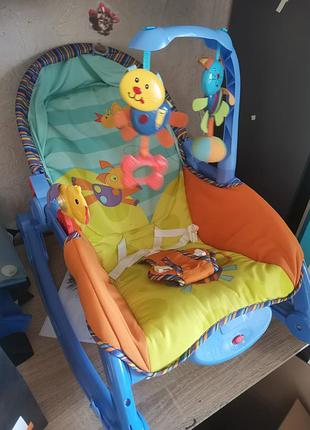 Шезлонг гойдалка fisher price