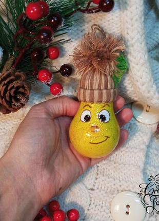 Елочная игрушка груша2 фото