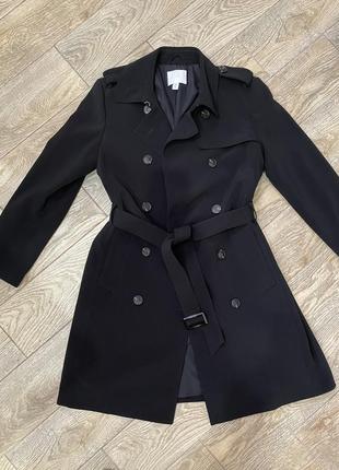 Пальто плащ чорне h&m