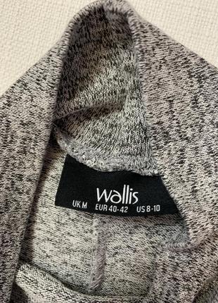Wallis кофта серая лонгслив вискоза 9