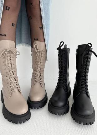 Зимние ботинки на шнуровке 😍3 фото