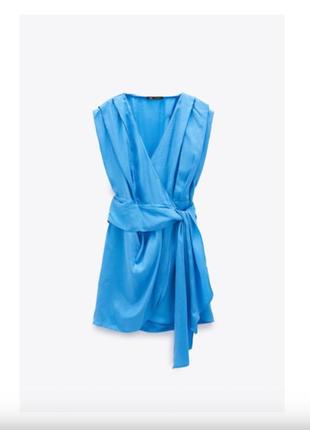 Стильное платье zara 100%вискоза