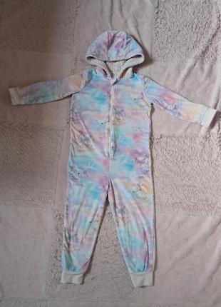 Кигуруми ромпер слип пижама в единорога на 5-6 лет