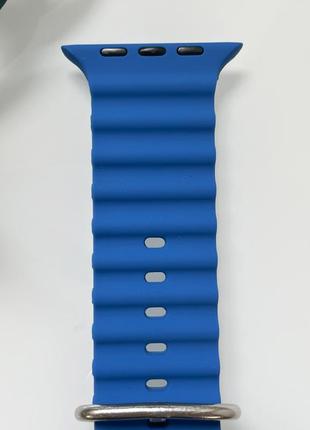 Силіконовий ремінець для smart watch ocean band 42/44/45/49 (синій)