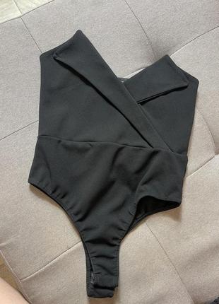 Боди черный бюстье