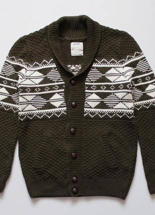 Стильний светр-кардиган з цікавим візерунком і рельєфною текстурою від burton-menswear