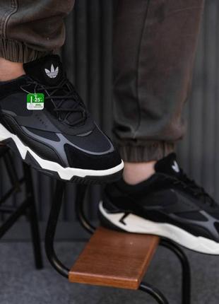 Мужские кроссовки adidas niteball black white winter v2