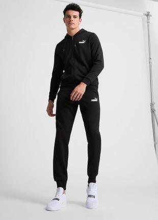 Оригинальные теплые мужские костюмы puma (кофта zip + штаны)